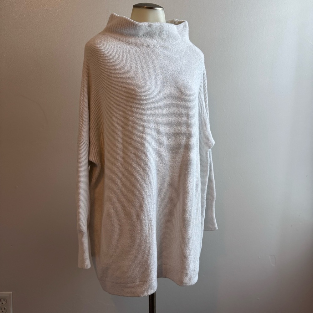 Free People Cozy White Cowl Neck Sweater Medium
